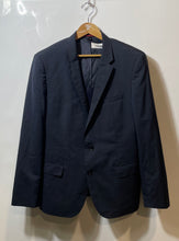 Load image into Gallery viewer, Hugo Boss Mens Blue Notch Lapel Long Sleeve Two-Button Blazer Size 44R