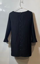 Load image into Gallery viewer, Banana Republic Womens Black Long Sleeve Round Neck Shift Dress Size 00