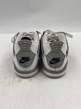 Load image into Gallery viewer, Authentic Nike Kids Jordan 4 Retro IB4388-100 White Black Sneaker Shoes Size 12C