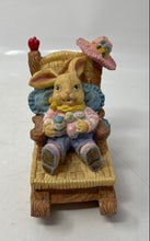 Load image into Gallery viewer, Home Decorative Charming Bunny Sitting On A Rocking Chair Figurine Collectible