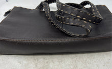 Load image into Gallery viewer, The Sak & Elliott Lucca Womens Brown Pebbled Leather Whipstitching Shoulder Bag