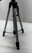 Load image into Gallery viewer, Amazon Basics Silver-Tone Black Adjustable Tripod Camera Stand