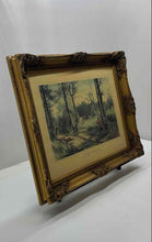 Load image into Gallery viewer, Home Decorative Wall Hanging Framed Chasse Sous Bois Lithograph Art Print