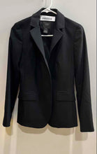 Load image into Gallery viewer, J.Crew Womens Black Wool Long Sleeve Notch Lapel One-Button Blazer Size 0