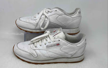 Load image into Gallery viewer, Reebok Womens Classic White Leather Low Top Lace-Up Sneaker Shoes Size 8.5