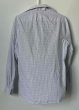 Load image into Gallery viewer, Tommy Hilfiger Mens White Plaid Printed Button Front Dress Shirt Size Medium