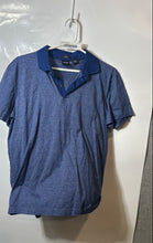 Load image into Gallery viewer, Hugo Boss Mens Blue Mercerised Cotton Short Sleeve Slim Fit Polo Shirt Size L