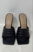 Load image into Gallery viewer, Aldo Womens Gennia Black Leather Backless High Heel Slide Sandals Size 9