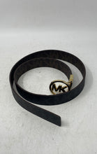 Load image into Gallery viewer, Michael Kors Womens Brown Signature Print Adjustable Buckle Reversible Belt