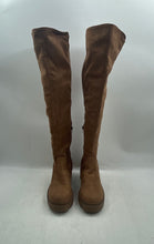 Load image into Gallery viewer, Charlotte Russe Womens Brown Round Toe Side Zip Over The Knee Winter Boots Sz 8