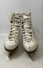 Load image into Gallery viewer, GS Womens White Leather Lace-Up Ankle Winter Ice Skates Size 3