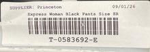Load image into Gallery viewer, Express Womens Black Pockets Super High Rise Leather Ankle Pants Size 8R