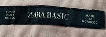 Load image into Gallery viewer, Zara Basic Womens Pink Flat Front Slash Pocket Straight Leg Ankle Pants Size 4