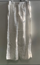 Load image into Gallery viewer, Style & Co. Womens White Flat Front Drawstring Wide Leg Trouser Pants Size 14