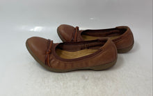 Load image into Gallery viewer, Clarks Womens Meadow Brown Leather Round Toe Slip-On Ballet Flats Size 7M