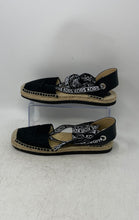 Load image into Gallery viewer, Michael Kors Womens Yara Black Round Toe Ankle Ties Espadrille Shoes Size 8M