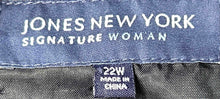 Load image into Gallery viewer, Jones New York Womens Multicolor Tweed Long Sleeve Two-Button Blazer Size 22W