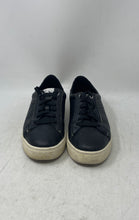 Load image into Gallery viewer, Armani Exchange Womens Black Leather Low Top Lace-Up Sneaker Shoes Size 7