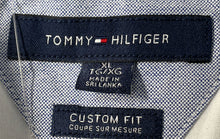 Load image into Gallery viewer, Tommy Hilfiger Mens White Cotton Short Sleeve Custom Fit Button-Up Shirt Size XL