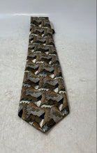 Load image into Gallery viewer, Lorenzo Selini Mens Multicolor Abstract Print Adjustable Designer Tie