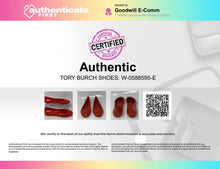 Load image into Gallery viewer, Authentic Tory Burch Womens Orange Slip-On Ballet Flats Size 7M Damaged