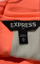 Load image into Gallery viewer, Express Womens Orange Sleeveless Round Neck Split Open Back Tank Top Size Medium