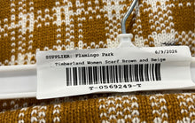 Load image into Gallery viewer, Timberland Womens Brown And Beige Plaid Rectangle Scarf One Size With Tag