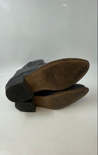 Load image into Gallery viewer, Mens Black Leather Pull-On Round Toe Mid Calf Cowboy Western Boots Size 8.5