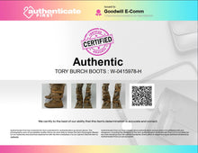 Load image into Gallery viewer, Authentic Tory Burch Womens Light Brown Winter Boots No Size Length 10'' Worn