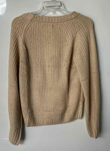 Load image into Gallery viewer, Pretty Garden Womens Beige Knitted Button Front Cardigan Sweater Sz S With Tags