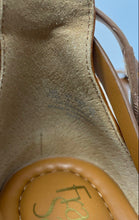 Load image into Gallery viewer, Franco Sarto Womens Pana Brown Leather Wedge Heel Espadrille Sandals Size 8.5M