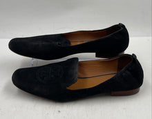 Load image into Gallery viewer, Authentic Tory Burch Womens Black Leather Slip-On Loafers Shoes Size 11M Worn