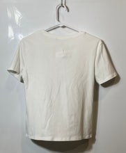 Load image into Gallery viewer, Zara Womens White Short Sleeve Crew Neck Pullover Blouse Top Size Large