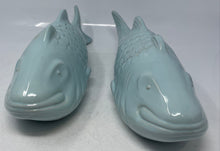 Load image into Gallery viewer, 2 Piece Light Blue Home Decorative Collectible Fish Figurine Ceramic