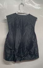 Load image into Gallery viewer, Linea Gitano Mens Black Red And Gray Printed Formal Button Front Vest Size M
