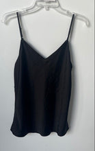 Load image into Gallery viewer, Calvin Klein Womens Black Spaghetti Strap Sleeveless V-Neck Camisole Top Size M