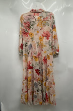 Load image into Gallery viewer, Zara Womens Multicolor Floral Long Sleeve Collared Button-Front Shirt Dress XS