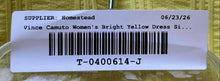 Load image into Gallery viewer, Vince Camuto Womens Bright Yellow Short Sleeve Round Neck Tunic Dress Size 14