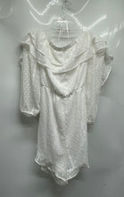 Load image into Gallery viewer, Express Womens White Lace Off The Shoulder Long Sleeve One-Piece Romper Size XL