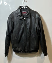 Load image into Gallery viewer, Excelled Mens Collection Black Long Sleeve Pockets Full Zip Jacket Size Medium