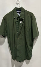 Load image into Gallery viewer, Tommy Hilfiger Mens Green Plaid Short Sleeve Regular Fit Button-Up Shirt Size L
