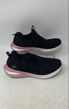 Load image into Gallery viewer, Skechers Girls Ultra Flex-Metamorphic Black Pink Slip-On Sneakers Shoes Size 4.5