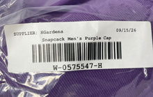 Load image into Gallery viewer, Mens Purple Adjustable Flat-Brim Hip-Hop Style Snapback Baseball Cap