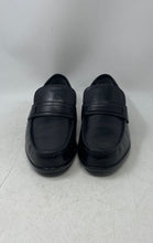 Load image into Gallery viewer, Covington Mens Drew Black Leather Round Toe Slip-On Loafer Dress Shoes Size 10W