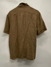 Load image into Gallery viewer, Banana Republic Mens Brown Short Sleeve Standard Fit Button-Up Shirt Sz M W/ Tag