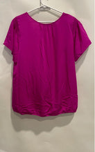 Load image into Gallery viewer, Ann Taylor Womens Pink Short Sleeve Round Neck Casual Blouse Top Size XL