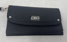 Load image into Gallery viewer, GBG Womens Black Leather Inner Pockets Flap Travel Mini Clutch Wallet