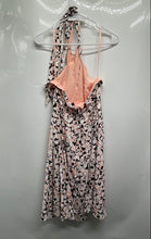 Load image into Gallery viewer, BCBGMAXAZRIA Womens Pink Floral Halter Neck Backless Fit & Flare Dress Size 6
