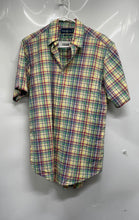 Load image into Gallery viewer, Ralph Lauren Mens Multicolor Plaid Short Sleeve Classic Fit Button-Up Shirt Sz M