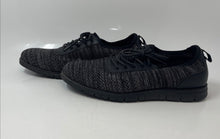 Load image into Gallery viewer, Restoration Mens Black Textured Knit Lace-Up Low Top Oxford Shoes Size 8